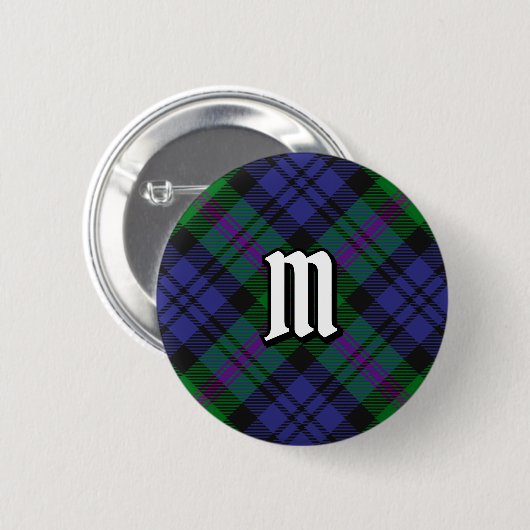 Clan Baird Tartan Button (Vorne & Hinten)