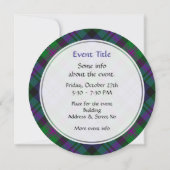 Clan Baird Tartan Einladung (Rückseite)