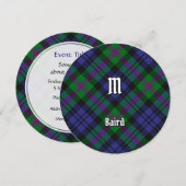 Clan Baird Tartan Einladung (Vorne/Hinten)
