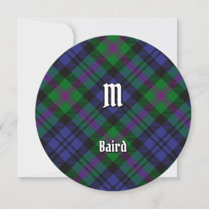 Clan Baird Tartan Einladung