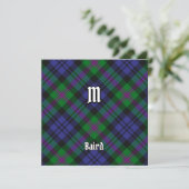 Clan Baird Tartan Einladung (Stehend Vorderseite)