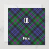 Clan Baird Tartan Einladung (Vorderseite)