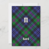 Clan Baird Tartan Einladung (Vorderseite)