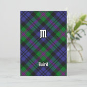 Clan Baird Tartan Einladung (Stehend Vorderseite)