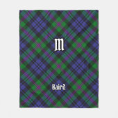 Clan Baird Tartan Fleecedecke (Vorderseite)