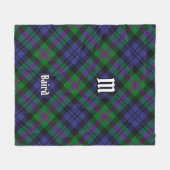 Clan Baird Tartan Fleecedecke (Vorderseite (Horizontal))