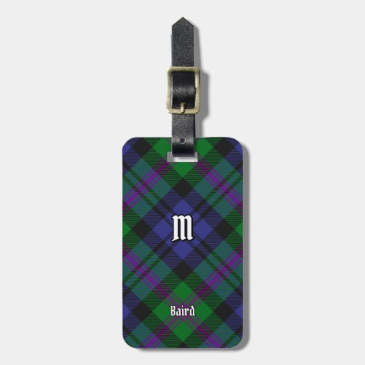Clan Baird Tartan Gepäckanhänger (Vorderseite vertikal)