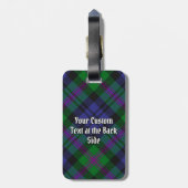 Clan Baird Tartan Gepäckanhänger (Rückseite vertikal)