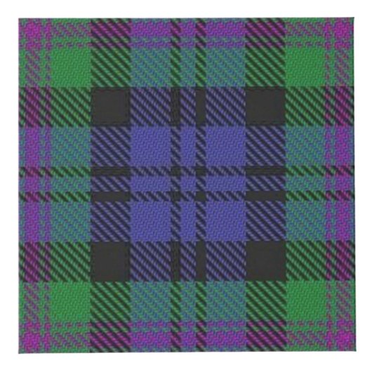 Clan Baird Tartan House Blessing Würfel (Rechts)