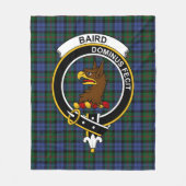 Clan Baird Tartan Kariert Fleecedecke (Vorderseite)