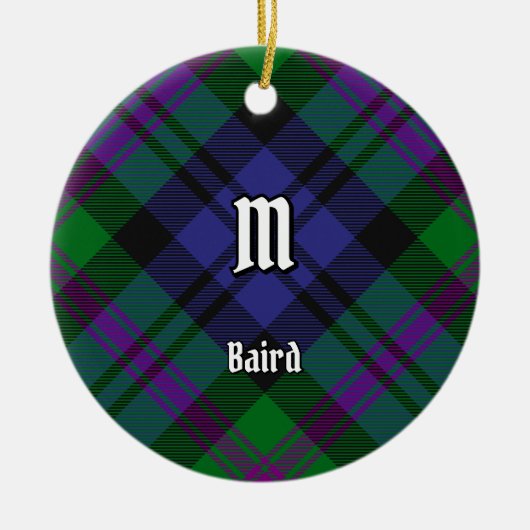 Clan Baird Tartan Keramik Ornament (Vorne)