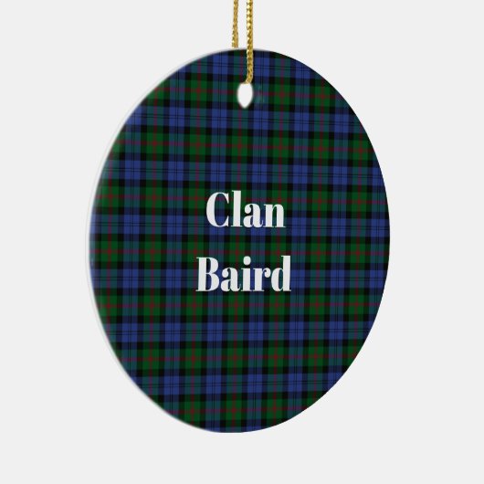 Clan Baird Tartan Keramik Ornament (Rechts)