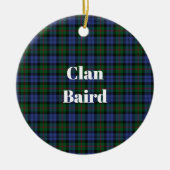 Clan Baird Tartan Keramik Ornament (Vorne)