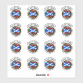 Clan Baird Tartan Knot & Flag Aufkleber (Blatt)