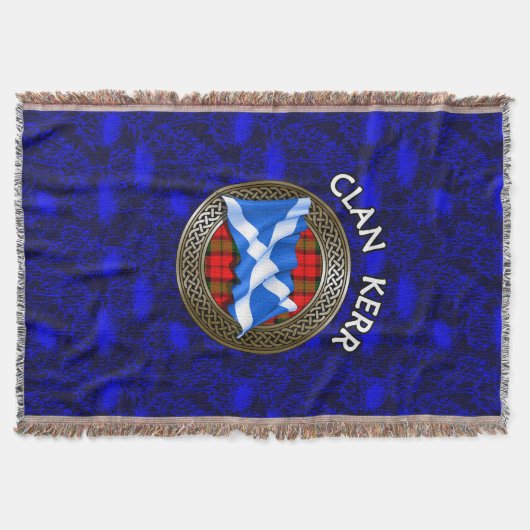 Clan Baird Tartan Knot & Flag Decke (Vorderseite)