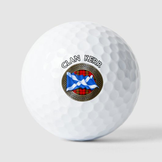 Clan Baird Tartan Knot & Flag Golfball (Vorderseite)
