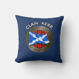 Clan Baird Tartan Knot & Flag Kissen