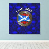 Clan Baird Tartan Knot & Flag Leinwanddruck (Insitu (Holzboden))