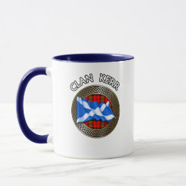 Clan Baird Tartan Knot & Flag Tasse