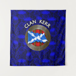 Clan Baird Tartan Knot & Flag Wandteppich
