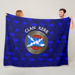 Clan Baird Tartan Knoten & Flagge Fleecedecke