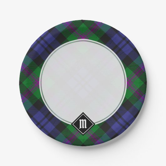 Clan Baird Tartan Pappteller (Vorderseite)