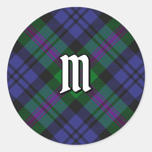 Clan Baird Tartan Runder Aufkleber (Vorderseite)