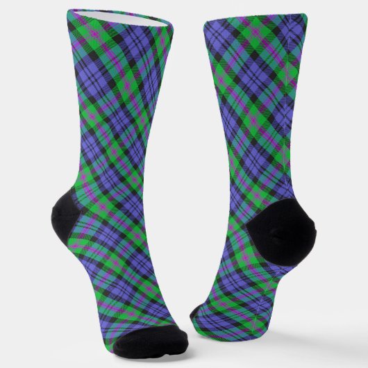 Clan Baird Tartan Socken (Gewinkelt)