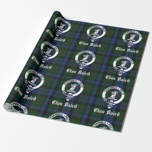 Clan Baird Tartan Wappen Wrapping Paper Geschenkpapier (Ungerollt)