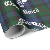 Clan Baird Tartan Wappen Wrapping Paper Geschenkpapier (Rolleneckpunkt)
