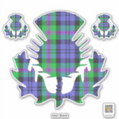 Clan Baird Thistle Sticker (Vorderseite)