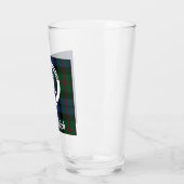 Clan Baird Wappen Abzeichen & Tartan Glas (Links)