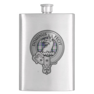 Clan Baird Wappen & Dress Tartan Flachmann