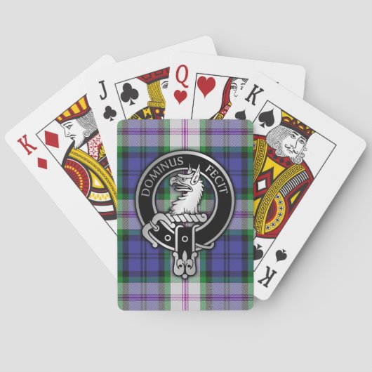 Clan Baird Wappen & Dress Tartan Spielkarten (Rückseite)