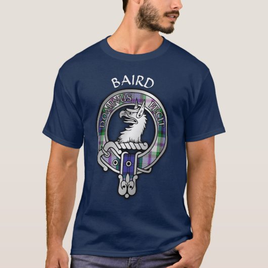 Clan Baird Wappen & Dress Tartan T-Shirt (Vorderseite)
