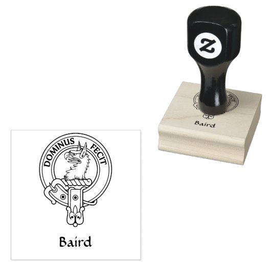 Clan Baird Wappen Rubber Briefmarke Gummistempel (Stempel)