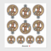 Clan Baird Wappen Sticker Set (Blatt)