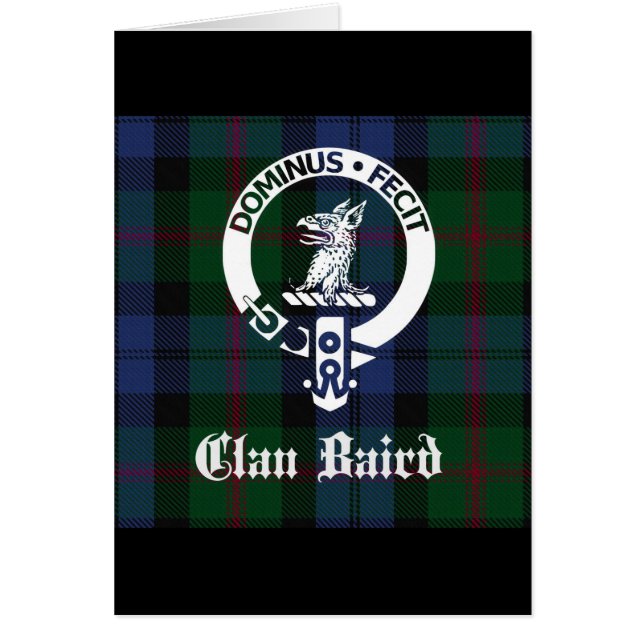 Clan Baird Wappen Tartan (Vorne)