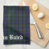 Clan Baird Wappen Tartan individuell anpassbar Geschirrtuch (Viertel Falte)