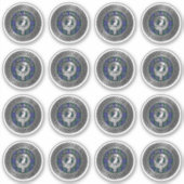 Clan Baird Wappen & Tartan Knot Aufkleber (Vorderseite)