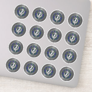 Clan Baird Wappen & Tartan Knot Aufkleber