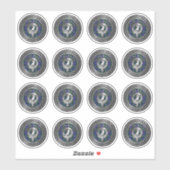 Clan Baird Wappen & Tartan Knot Aufkleber (Blatt)