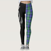 Clan Baird Wappen & Tartan Leggings (Vorderseite)