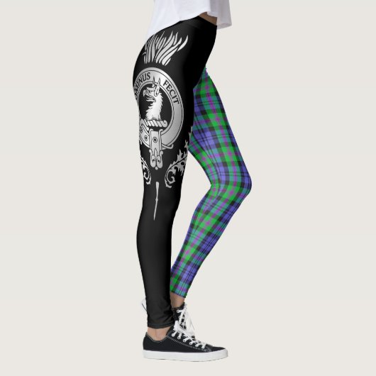 Clan Baird Wappen & Tartan Leggings (Rechts)