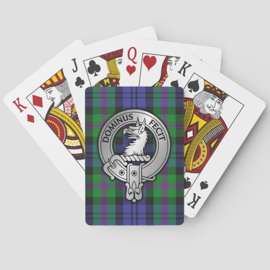 Clan Baird Wappen & Tartan Spielkarten (Rückseite)
