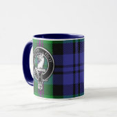 Clan Baird Wappen & Tartan Tasse (Vorderseite Links)