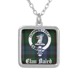 Clan Baird Wappen Tartan Versilberte Kette