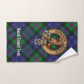 Clan Baird Wappen über Tartan Badhandtuch Set (Handtuch)