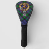 Clan Baird Wappen über Tartan Golf Headcover (Vorderseite)