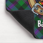 Clan Baird Wappen über Tartan Mousepad (Ecke)
